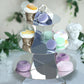 14" 3-Tier Metallic Silver Cardboard Cupcake Dessert Stand Treat Tower