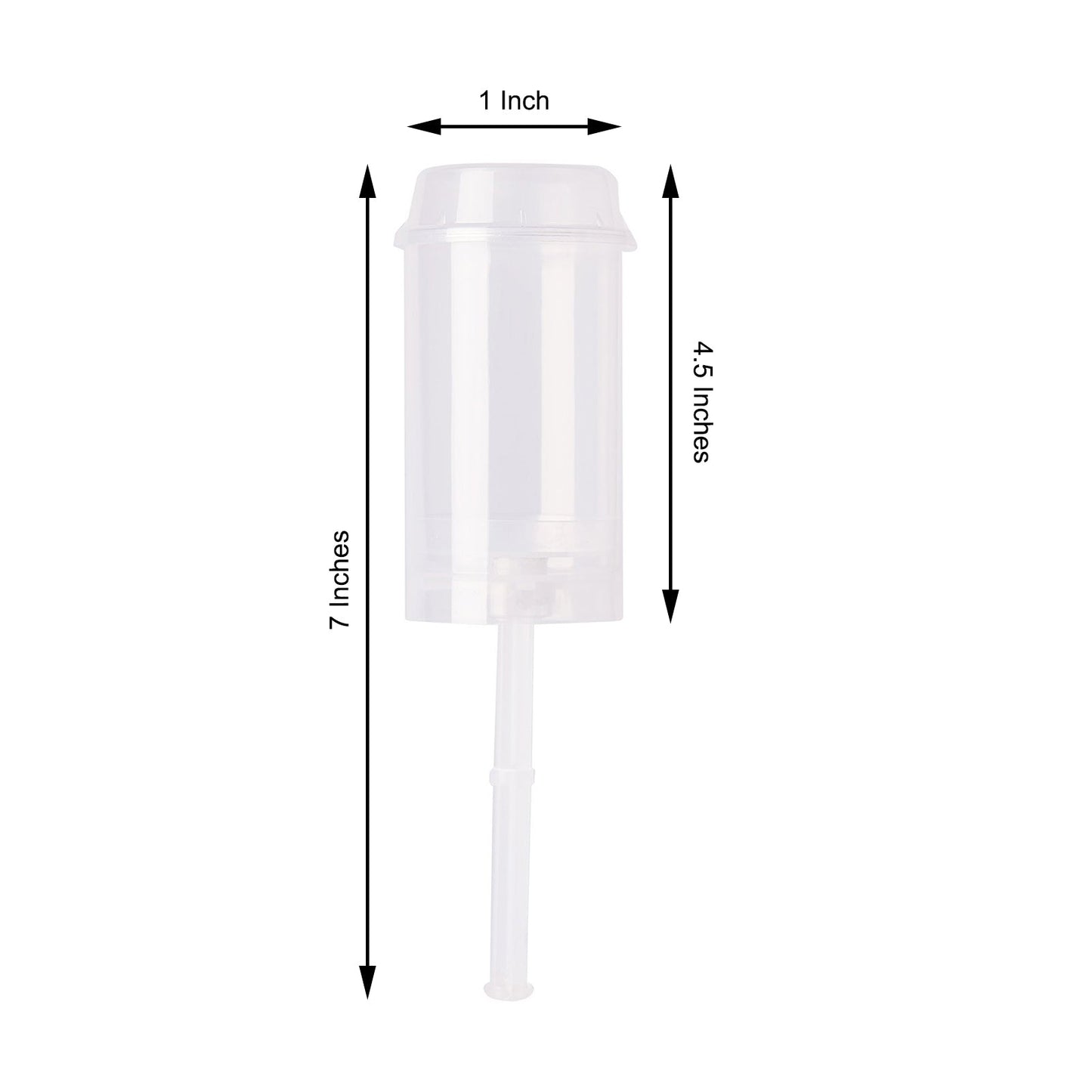 Clear plastic push-up cake pop set with stand, 12 pack.
