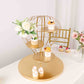 19" Gold 4-Tier Hot Air Balloon Metal Cupcake Dessert Display Stand