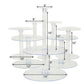Clear acrylic 8-tier cake stand set, perfect for desserts and cupcakes.