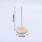 Beige donut bar display stand for weddings and parties.