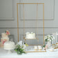 Metal Swing With Jute Rope In Gold 3 Feet Tall Dessert Display