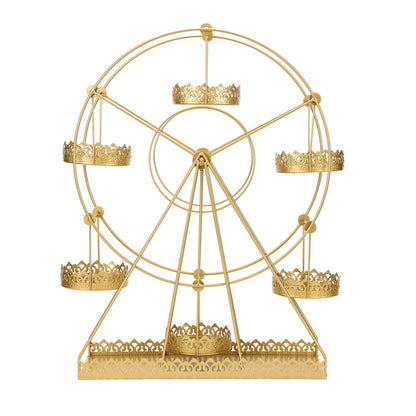 23inch Gold Metal Large Rotating Ferris Wheel Cupcake Stand Dessert Holder