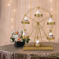 23inch Gold Metal Large Rotating Ferris Wheel Cupcake Stand Dessert Holder