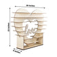 26inch Heart Shaped 8-Layer Double Sided Wooden Dessert Display Stand