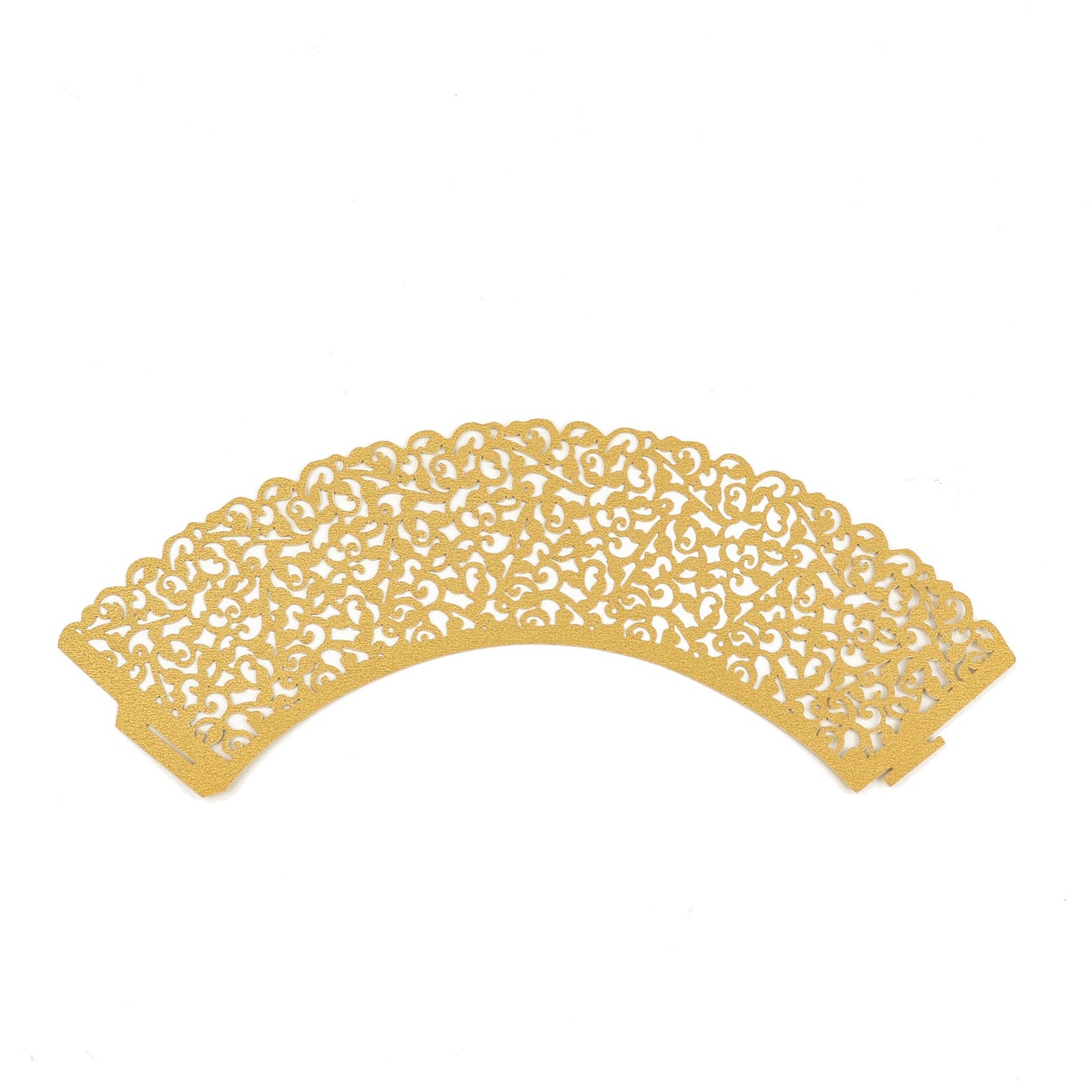 Gold Lace Design Cupcake Wrappers Pack 25