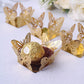 50 Pack | 4inch Mini Metallic Gold Butterfly Truffle Cup Dessert Liners