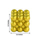 Metallic gold decorative bubble cube candle set, unscented and long burning.
