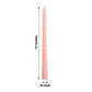 Blush 11" premium unscented spiral wax taper candle stick.