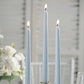 Unscented Taper Candles 12 Pack Dusty Blue 10 Inch Premium Wax