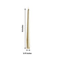 12 Pack Premium 10 Inch Metallic Gold Wax Unscented Taper Candles 