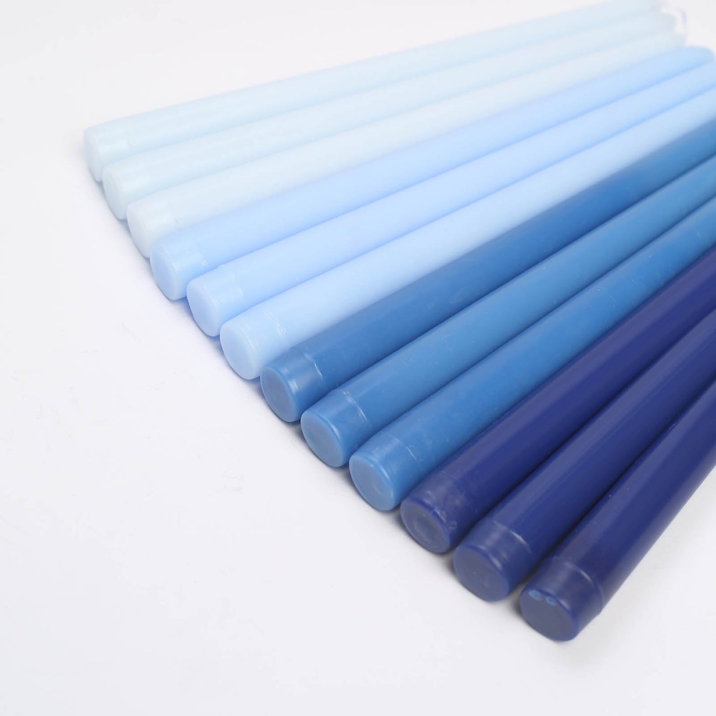 12 Pack | 10inch Mixed Blue Premium Wax Taper Candles, Unscented Candles
