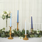 12 Pack | 10" Mixed Blue Premium Wax Taper Candles, Unscented Candles