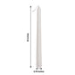 Metallic White Pearl Taper 10 Inch Premium Unscented Candles 12 Pack 
