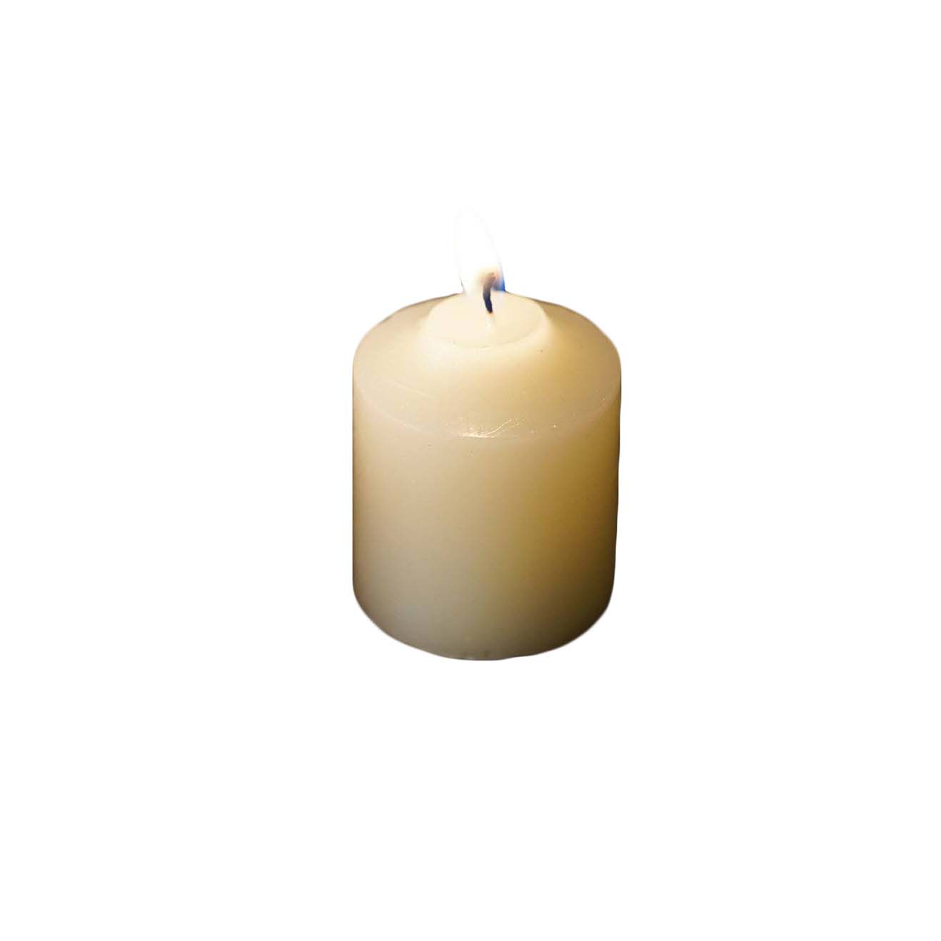 12 Pack | 2inch Ivory Votive Candles, Mini Multi-Purpose Candle Decor
