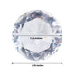 Clear diamond-shaped place card holder stands, 10 pack, 1.75 inches.