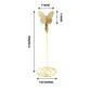 5 Pack Gold Metal Card Holder Number Stand Menu Clips in Butterfly Style 5 Inch