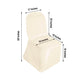 Beige Polyester Banquet Chair Cover, Reusable Stain Resistant Chair Cover