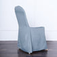 Dusty Blue Polyester Banquet Chair Cover, Reusable Stain Resistant Chair Cover