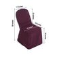 Burgundy Polyester Banquet Chair Cover, Reusable Stain Resistant Chair Cover