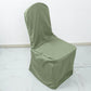 Eucalyptus Sage Green Polyester Banquet Chair Cover, Reusable Stain Resistant Chair Cover