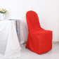 Red Polyester Banquet Chair Cover, Reusable Stain Resistant Chair Cover
