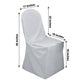 Silver Polyester Banquet Chair Cover, Reusable Stain Resistant Chair Cover