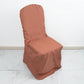 Terracotta Polyester Banquet Chair Cover, Reusable Stain Resistant Chair Cover