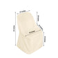 Beige Polyester Folding Round Chair Cover, Reusable Stain Resistant Chair Cover