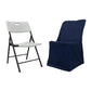 Folding Chair Cover In Navy Blue Polyester