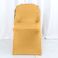 Fitted Folding Chair Cover In Gold Rosette Design