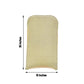 Champagne Spandex Stretch Folding Chair Cover, Fitted Chair Cover with Metallic Shimmer Tinsel Back