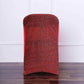 Red Fitted Folding Metallic Shimmer Tinsel Back Chair Covers Spandex Stretch