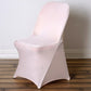 Blush Rose Gold Spandex Stretch Fitted Folding Chair Cover - 160 GSM