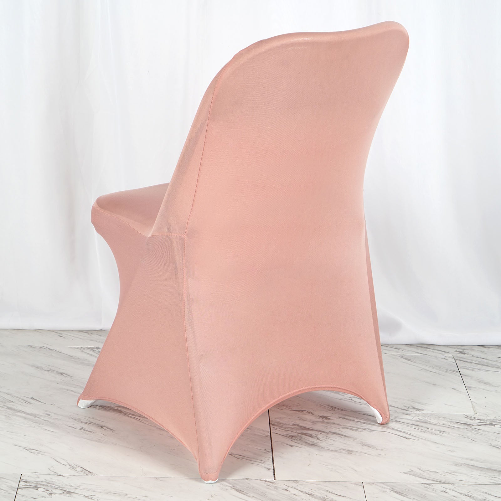Dusty Rose Spandex Stretch Fitted Folding Chair Cover - 160 GSM