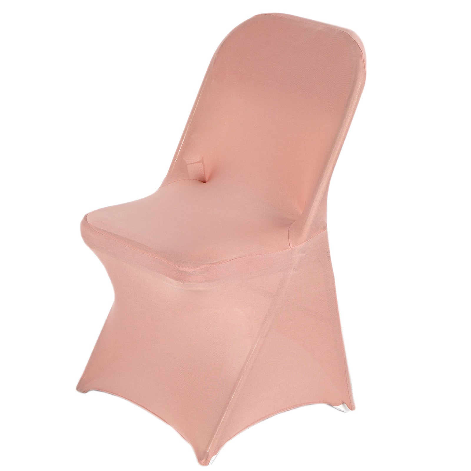 Dusty Rose Spandex Stretch Fitted Folding Chair Cover - 160 GSM