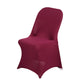 Burgundy Spandex Stretch Fitted Folding Chair Cover - 160 GSM