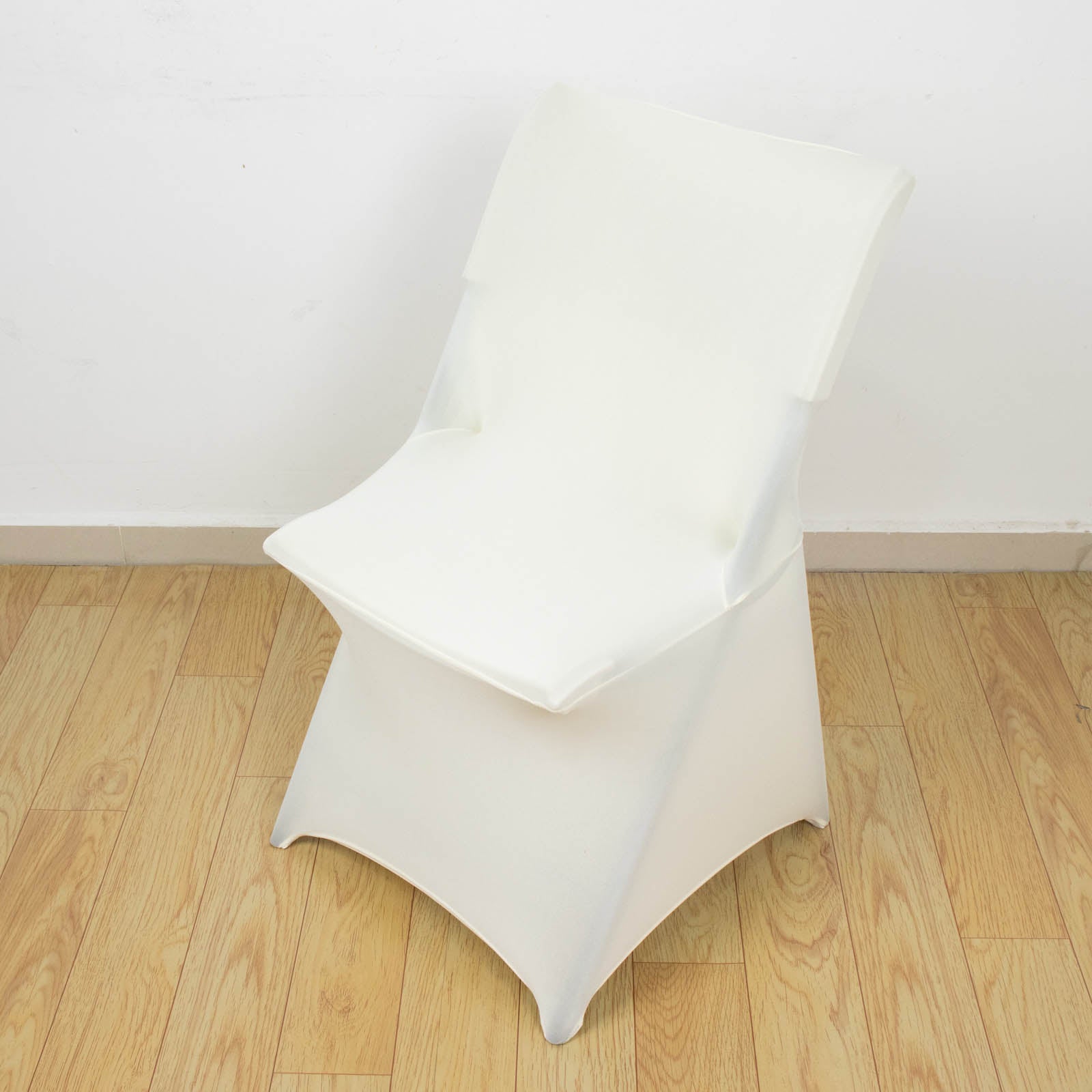 Ivory Stretch Spandex Lifetime Folding Chair Cover