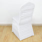White Rouge Stretch Spandex Fitted Banquet Chair Cover