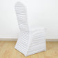 White Rouge Stretch Spandex Fitted Banquet Chair Cover