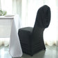 Black Ruched Swag Back Spandex Fitted Banquet Chair Cover