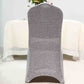 Silver Metallic Shimmer Tinsel Back Spandex Stretch Fitted Banquet Chair Cover 