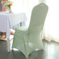Sage Green Spandex Stretch Fitted Banquet Chair Cover - 160 GSM