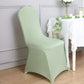 Sage Green Spandex Stretch Fitted Banquet Chair Cover - 160 GSM