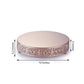 Rose gold Fleur De Lis cake stand, 12 inches, elegant dessert display riser.