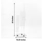 Clear crystal candelabra for elegant wedding centerpieces, 23 inches tall.