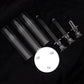 Clear 3-arm crystal taper candle holder for elegant wedding centerpieces.