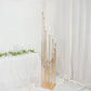 78" Gold 16 Arm Cluster Taper Candle Holder With Clear Glass Shades, Large Candle Arrangement