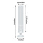 Clear crystal glass hurricane candle holders with cylinder chimneys.