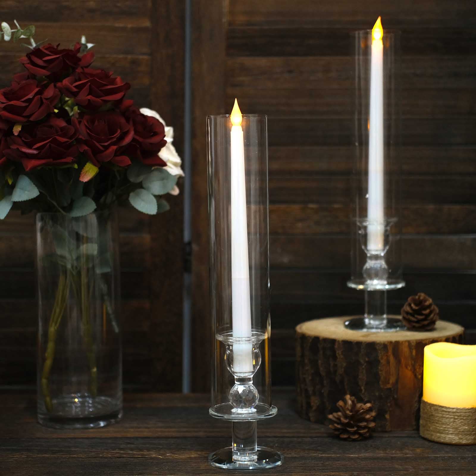 TCFLinen Hurricane Taper Candle Holders - Thumbnail 5